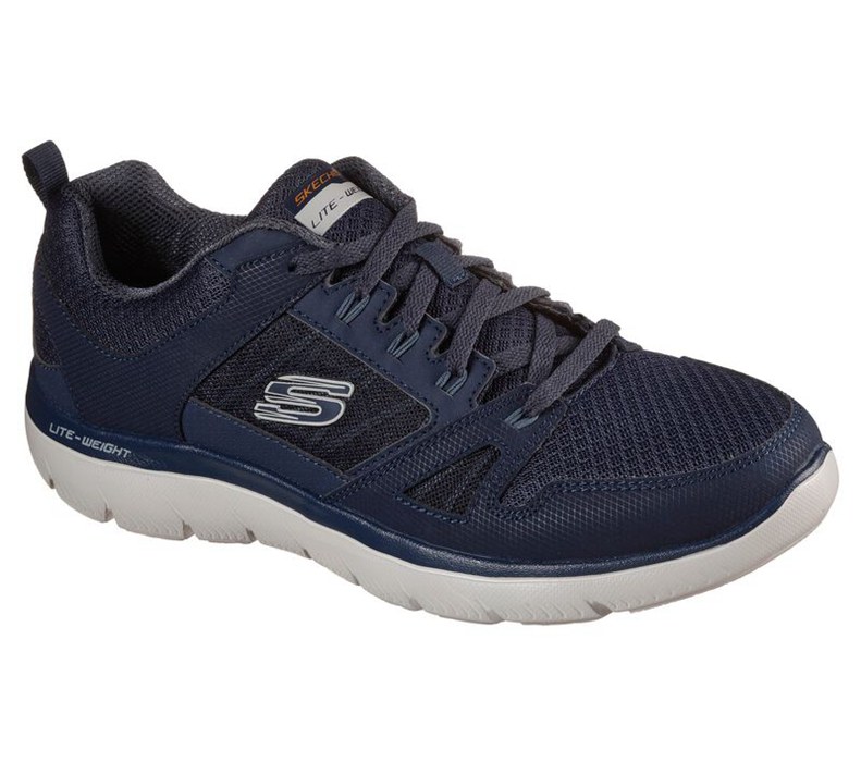 Skechers Herr Marinblå Sneakers - Summits - New World - Sverige (CDXAF-1803)